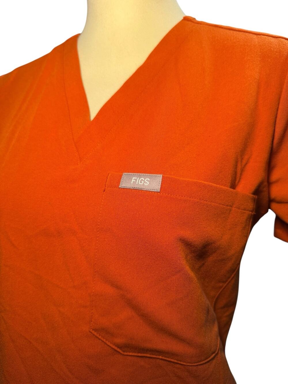 Figs Catarina Scrub Top, Burnt Orange, Medical Healthcare, Women's XS